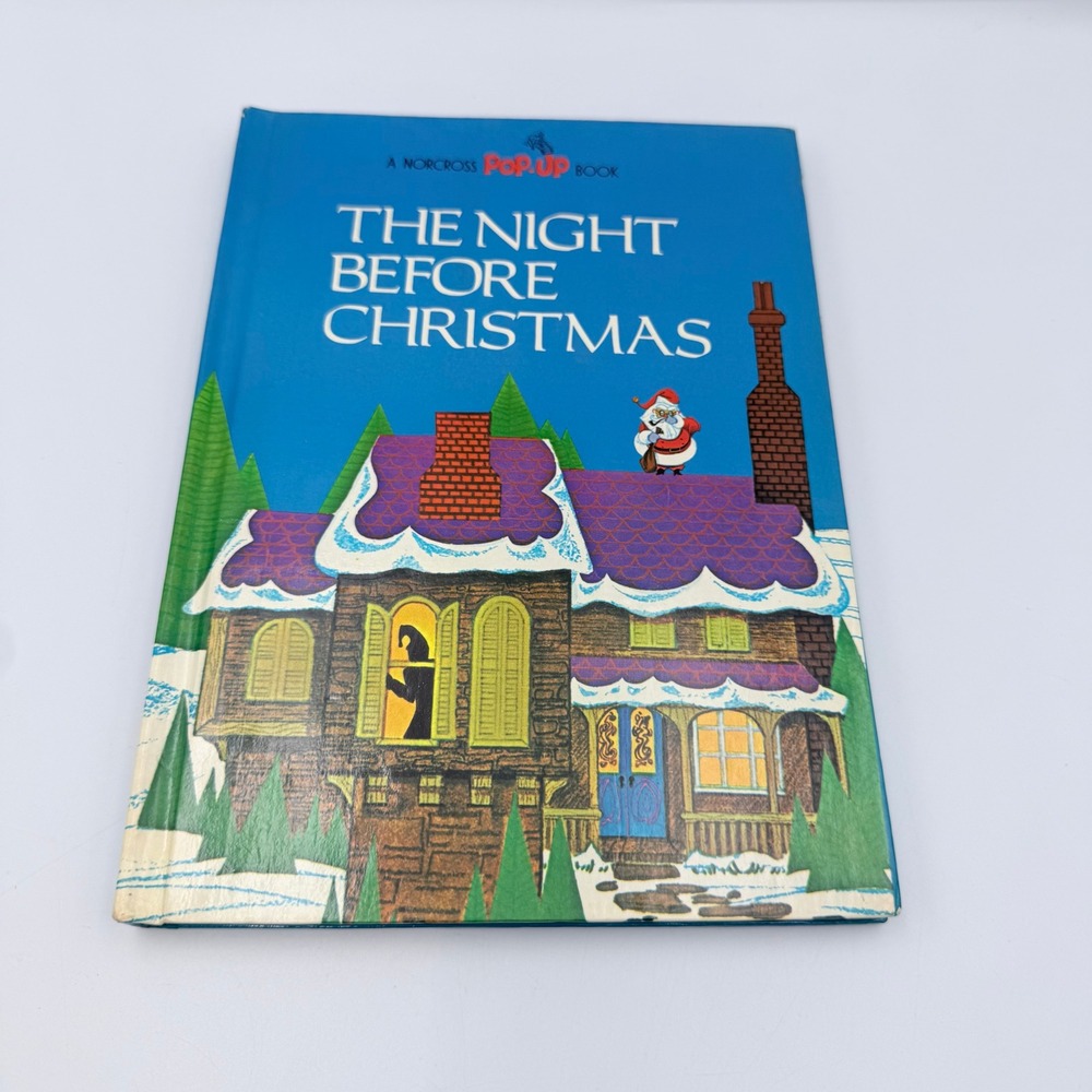 Vintage 1967 The Night Before Christmas Norcross Pop-Up Book Marvin Brehm MCM